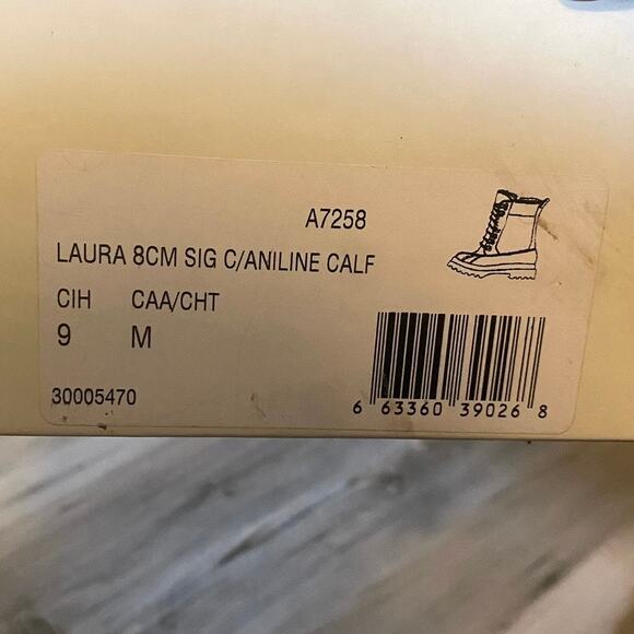 NWT Coach Laura Boots Women Size 9 Orange/Brown Rubber Duck Wool Lined - Picture 3 of 9